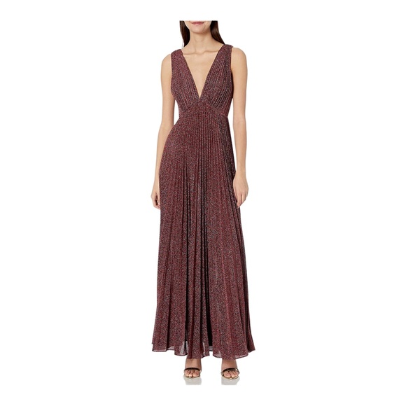Jill Stuart Dresses & Skirts - Jill Jill Stuart Women's Metallic Knit Pleated Gown Size 8 NWT!